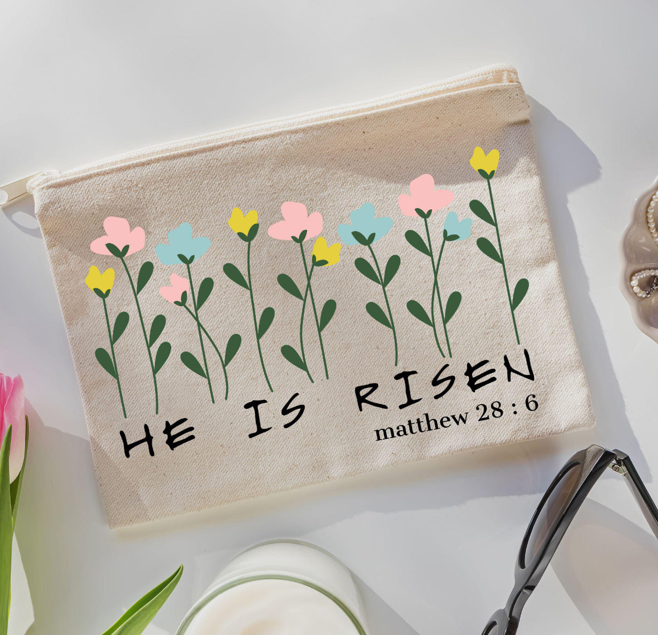 Matthew 28 Pencil/Makeup Pouch