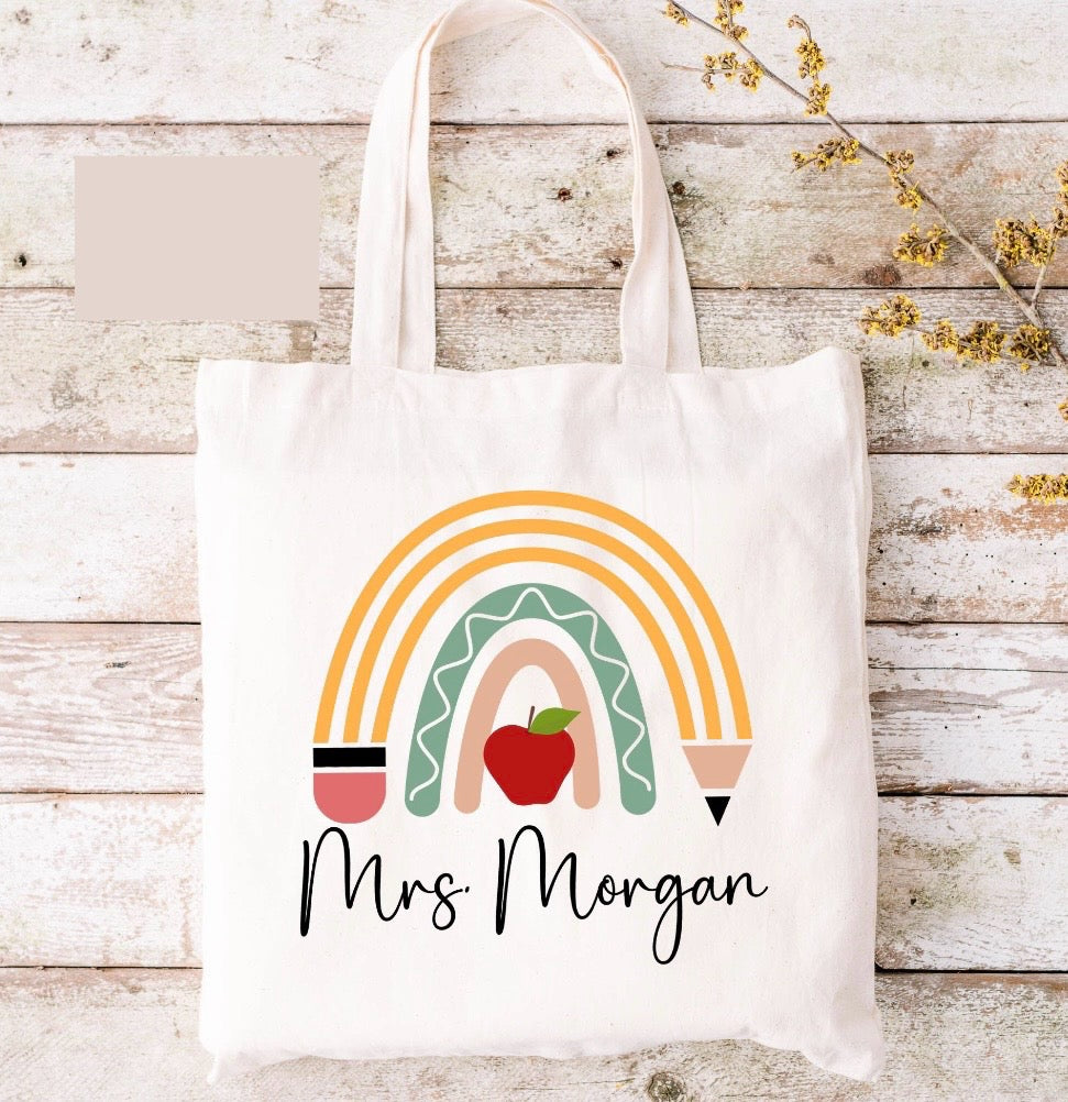Teacher Name Tote