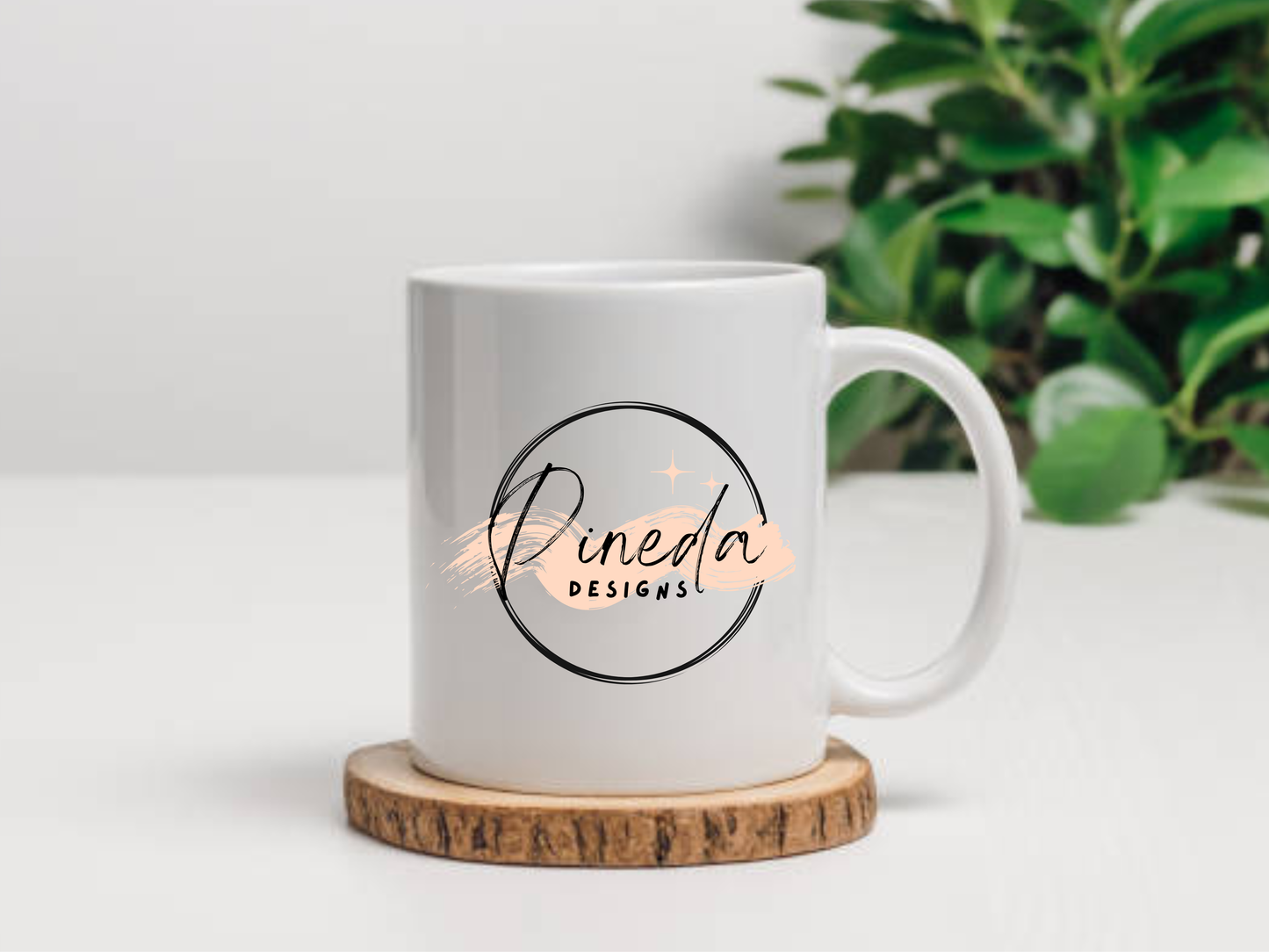 Pineda Designs Coffee Mug Peach
