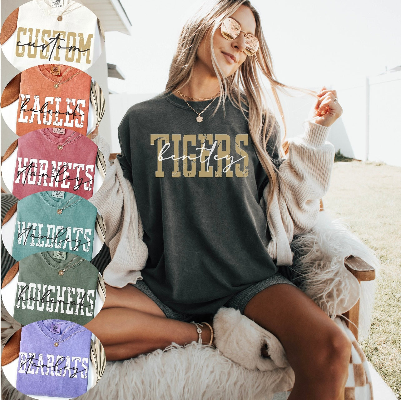 School Name Mascot T-Shirt