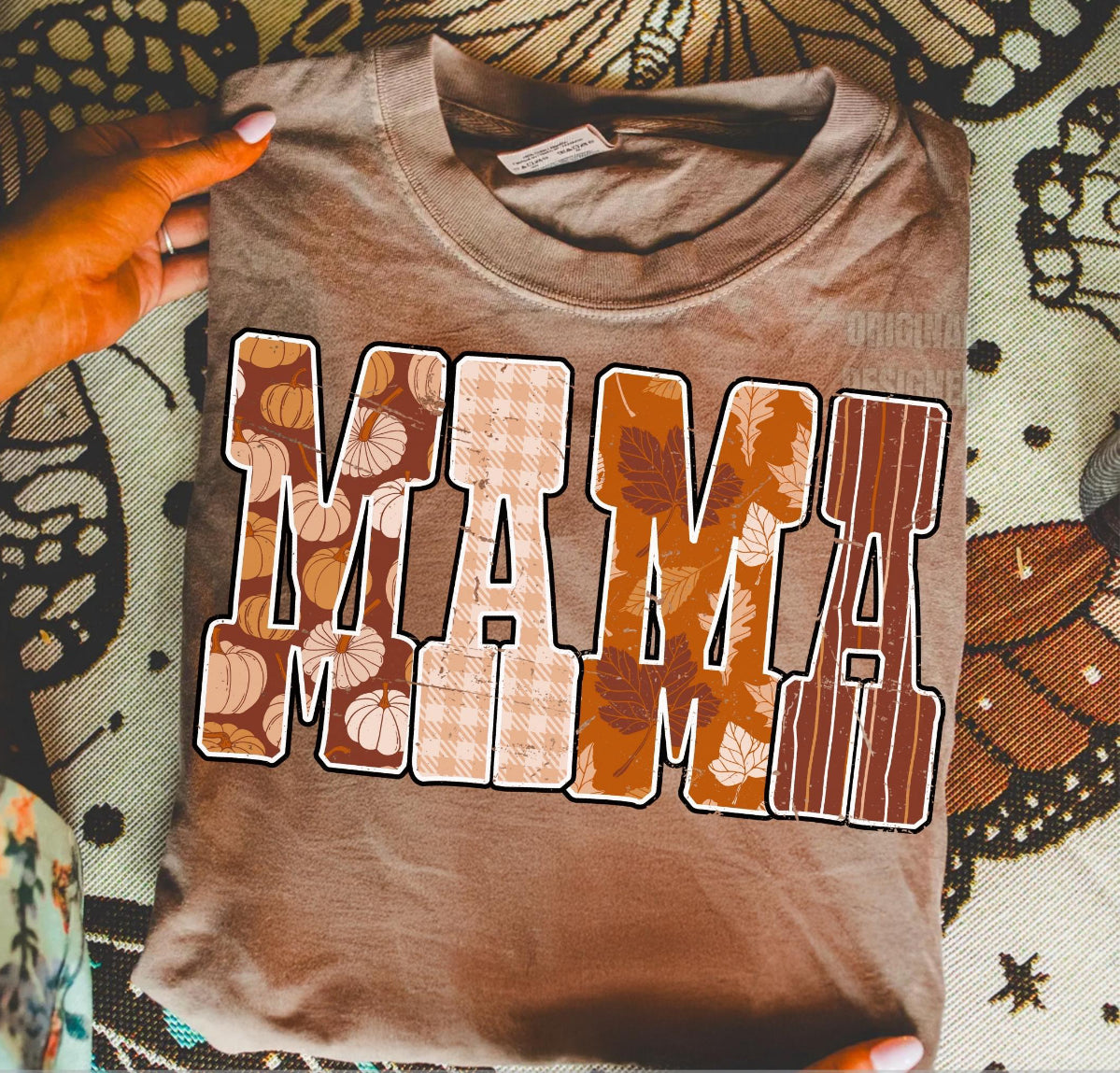 Mama Fall Print Shirt
