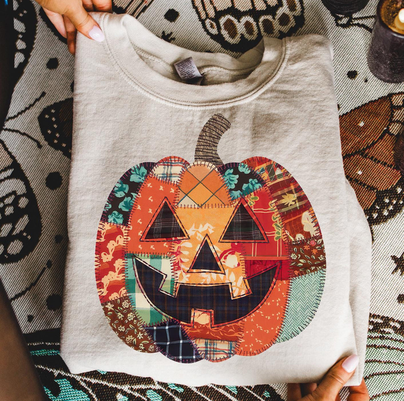 Patchwork Pumpkin Shirt