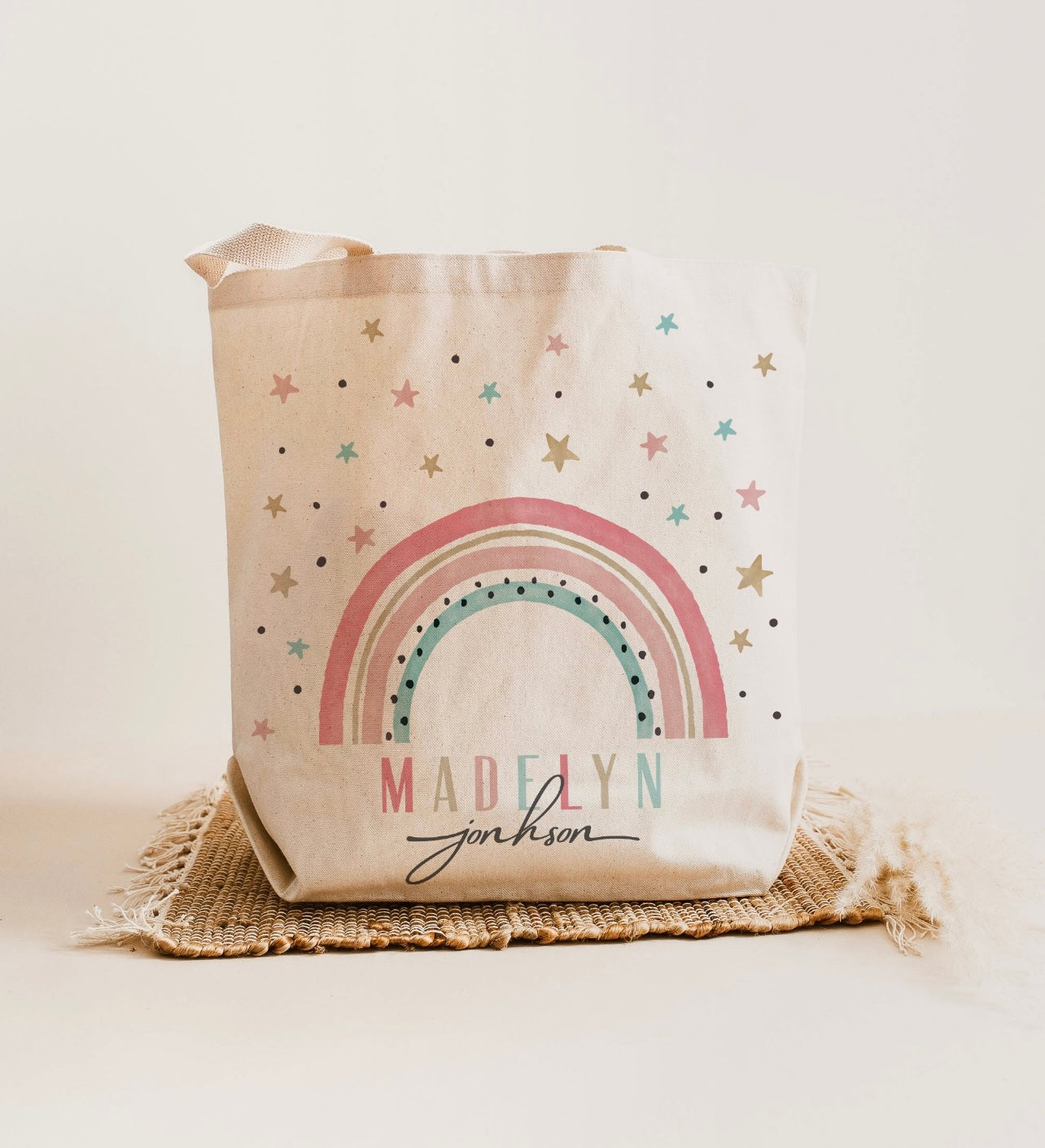 Pastel Name Tote