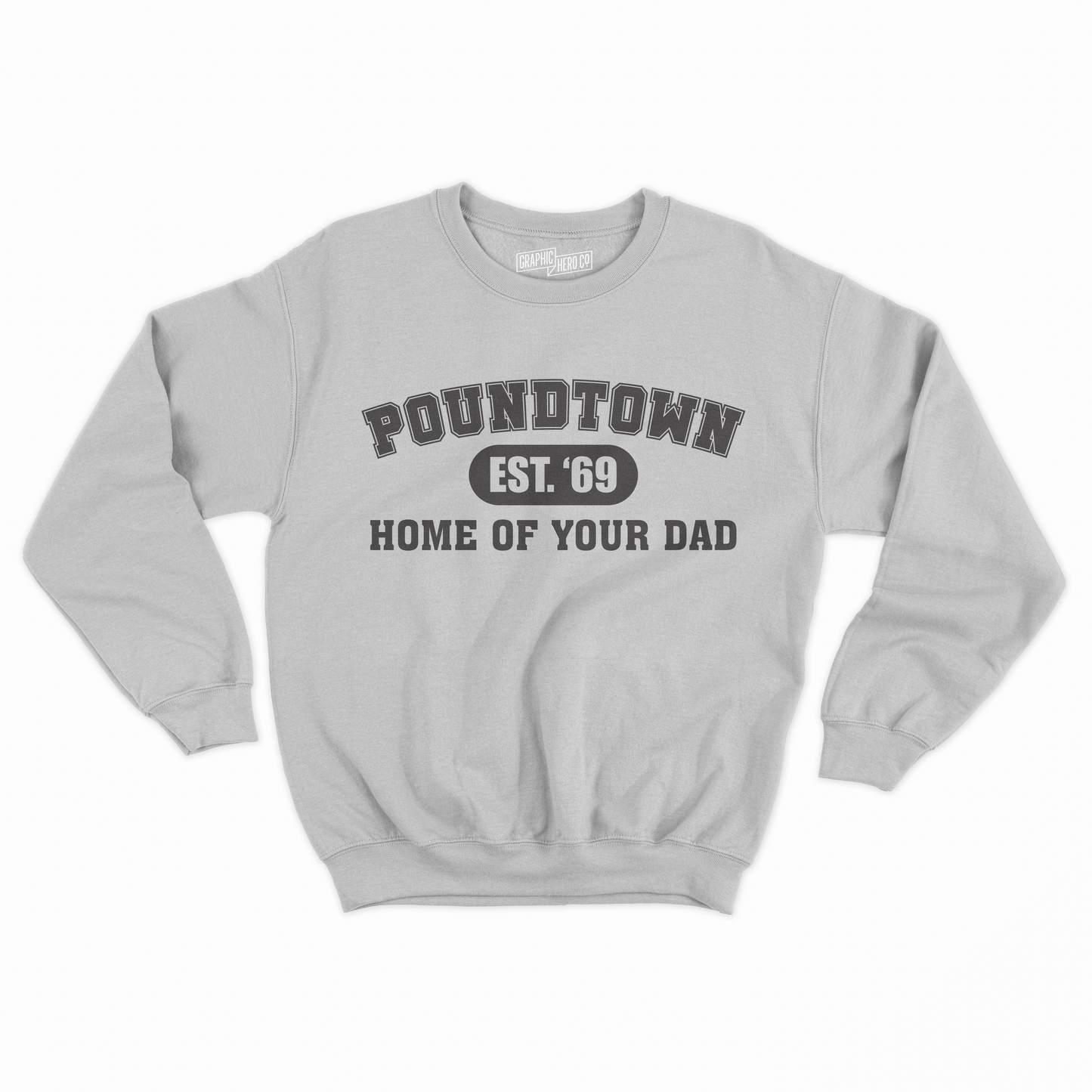 Grey POUNDTOWN Varsity Crewneck