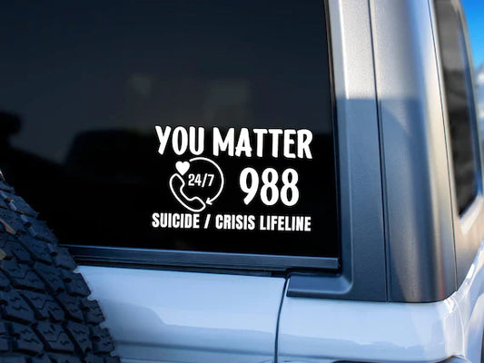 988 Hotline Car Decal