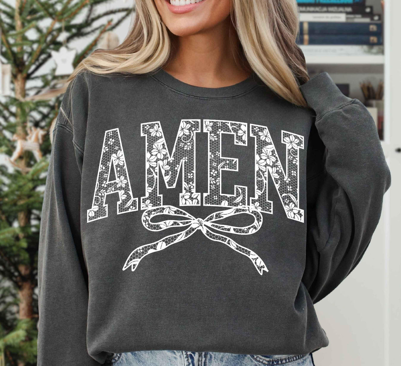 Lace AMEN Crewneck