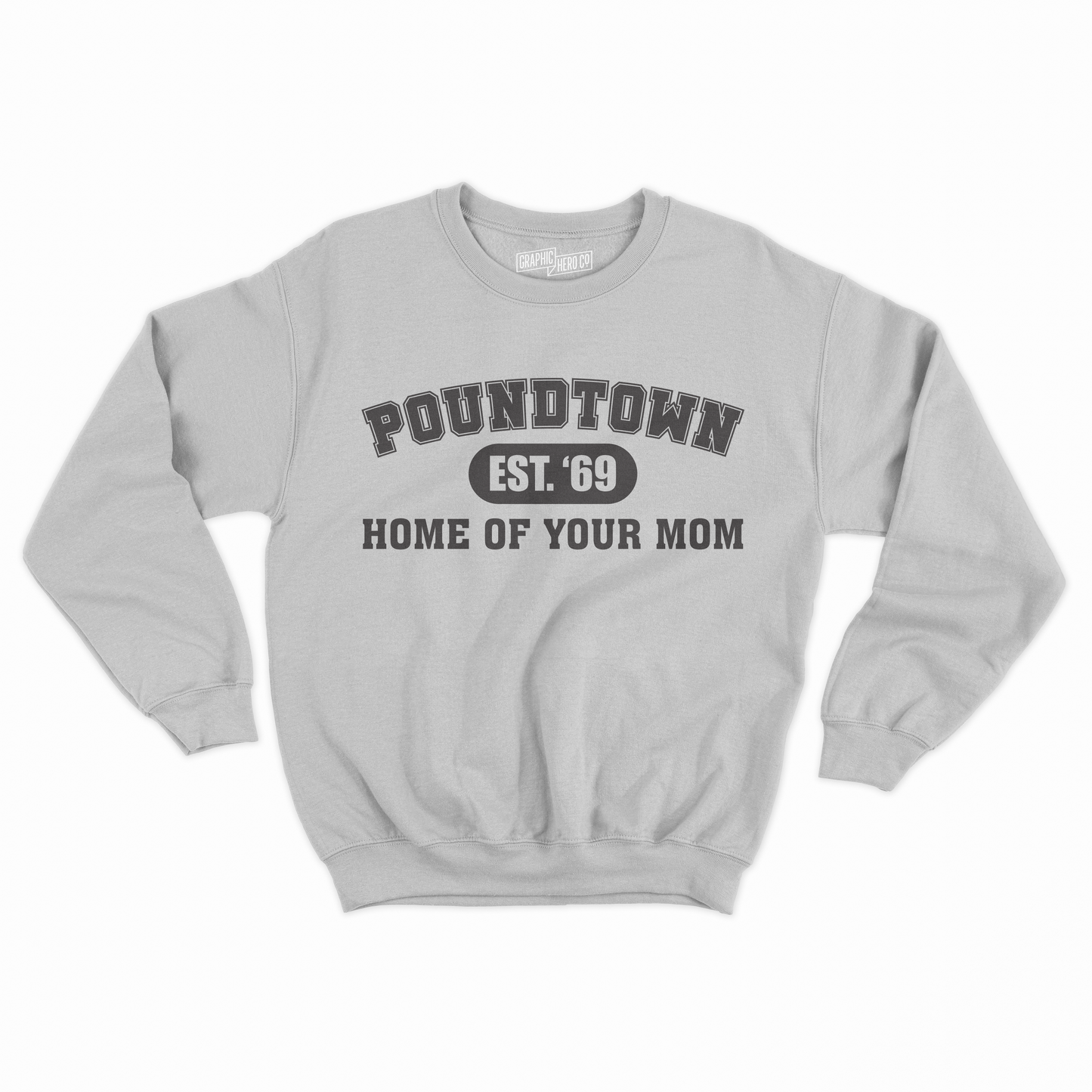 Grey POUNDTOWN Varsity Crewneck