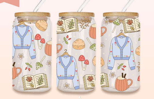 Cottagecore Bookish Tumbler