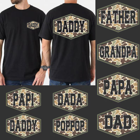 Camo Dad Title Shirt