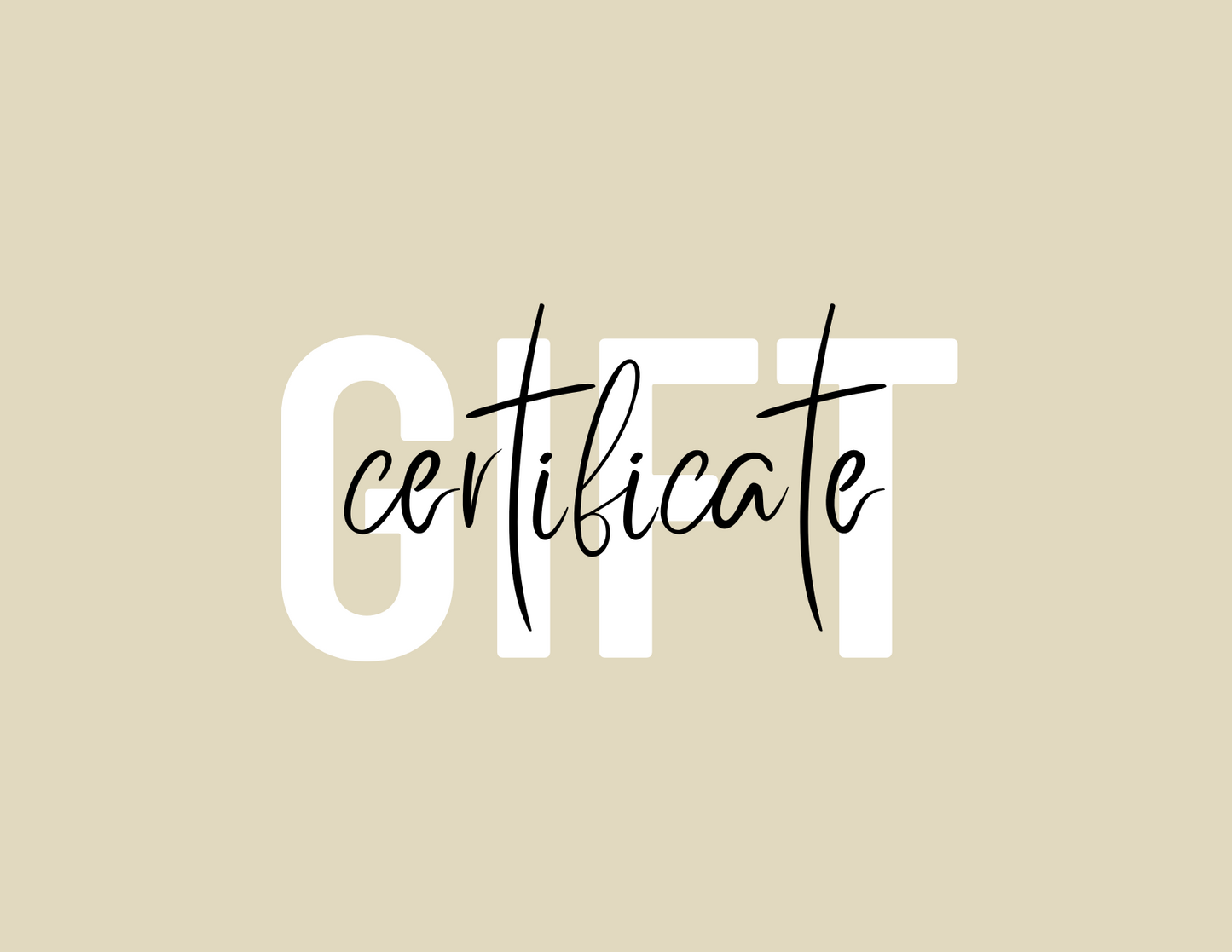 E-Gift Certificate
